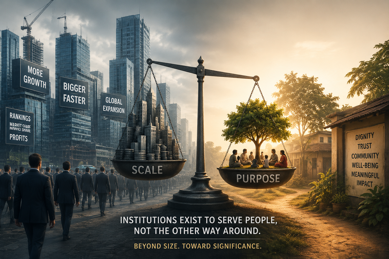 The Scale Obsession: When Institutions Become Bigger Than Their Purpose