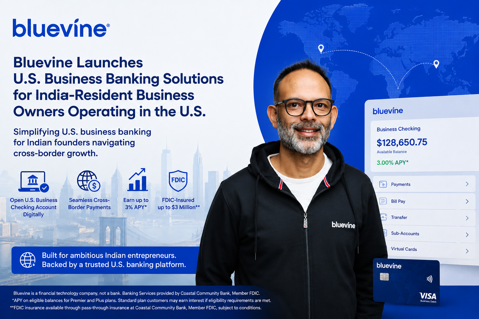 Bluevine Expands U.S. Business Banking Solutions to India-Based Entrepreneurs